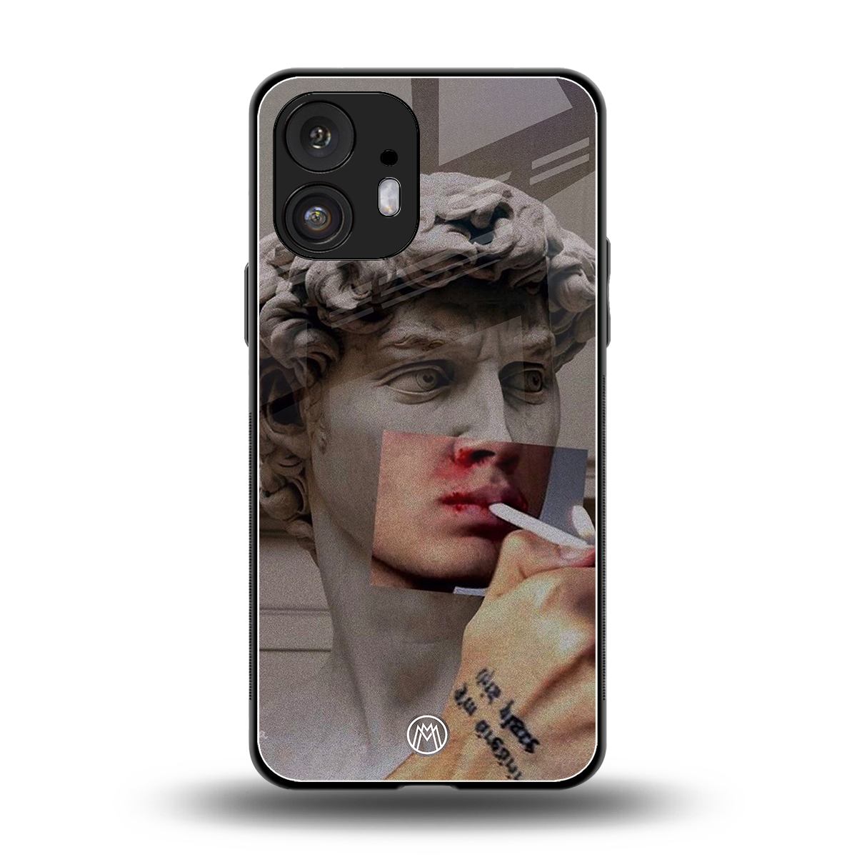 sculpted smoke back phone cover | glass case for nothing phone 2