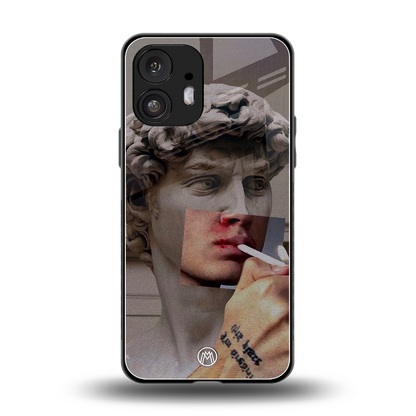 sculpted smoke back phone cover | glass case for nothing phone 2