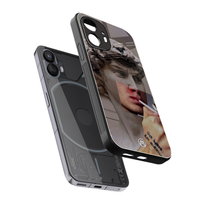 sculpted smoke back phone cover | glass case for nothing phone 2