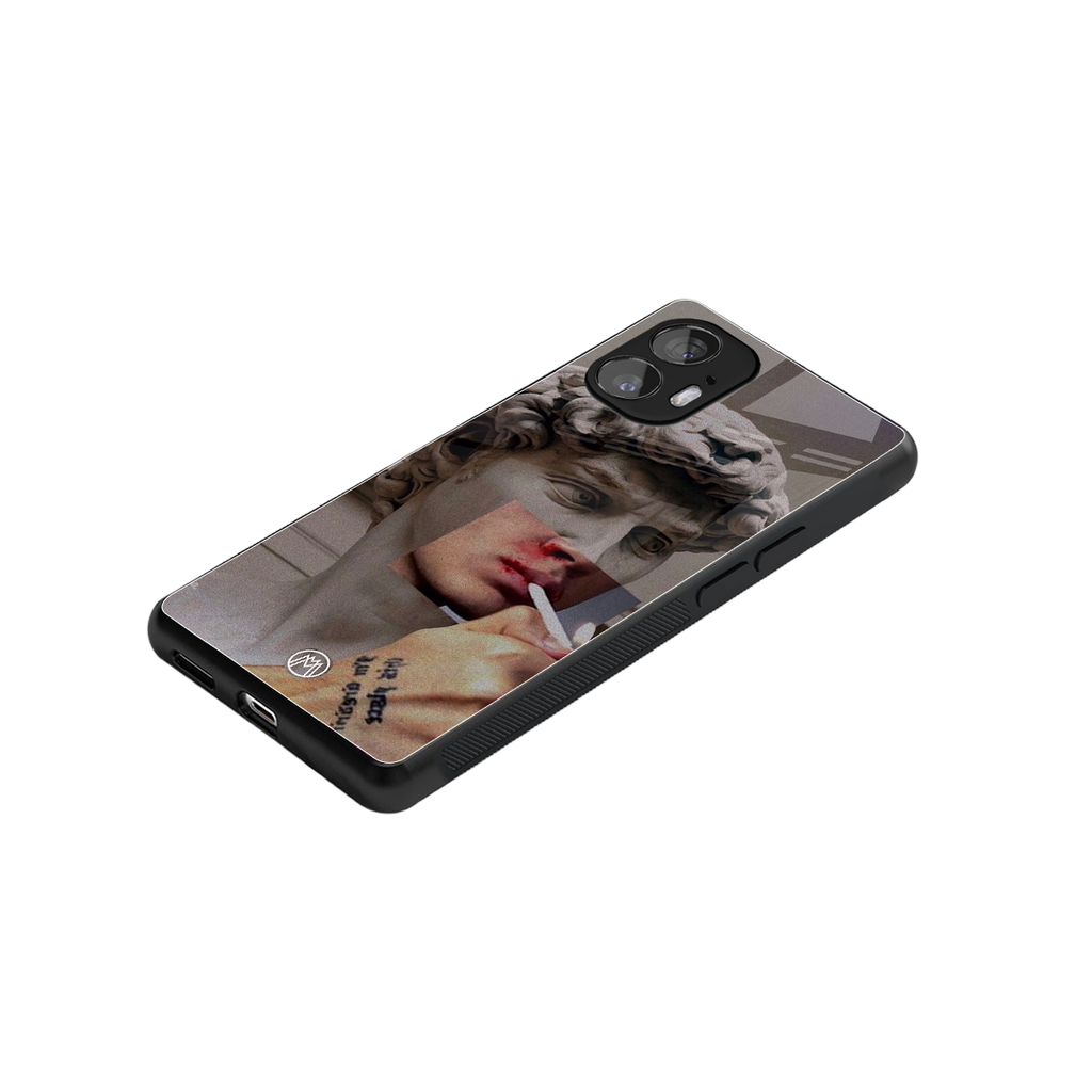 sculpted smoke back phone cover | glass case for nothing phone 2