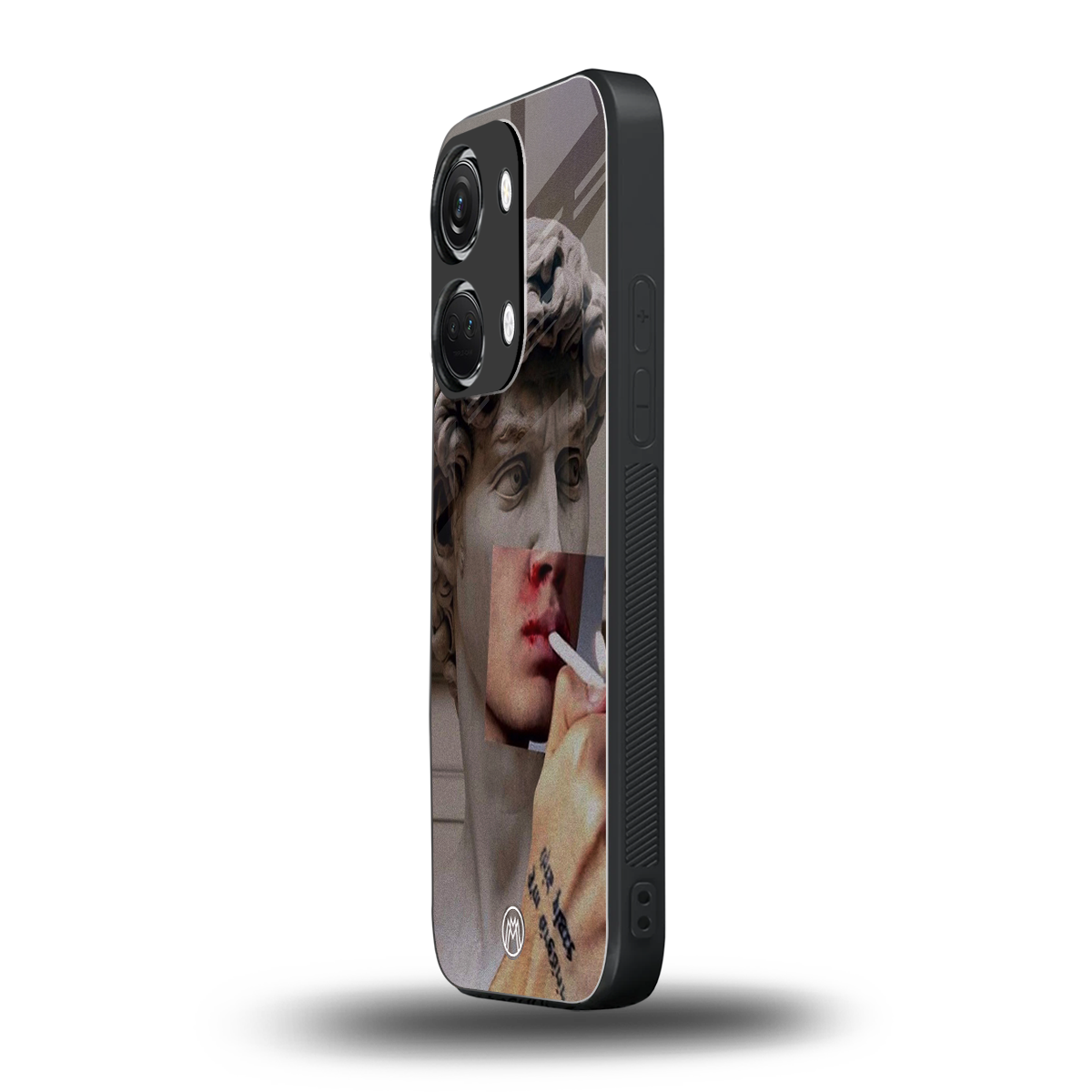 sculpted smoke back phone cover | glass case for oneplus nord 3