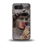 sculpted smoke back phone cover | glass case for oneplus nord 4