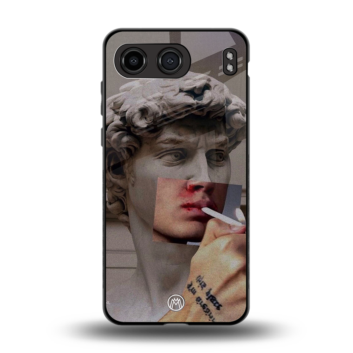 sculpted smoke back phone cover | glass case for oneplus nord 4