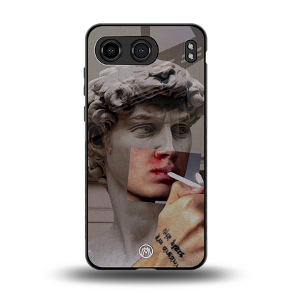 sculpted smoke back phone cover | glass case for oneplus nord 4