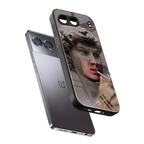 sculpted smoke back phone cover | glass case for oneplus nord 4