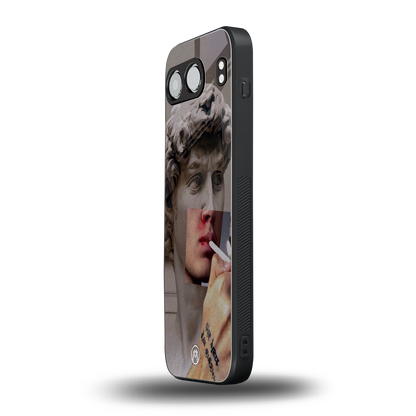sculpted smoke back phone cover | glass case for oneplus nord 4