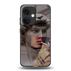 sculpted smoke back phone cover | glass case for oneplus nord ce 3