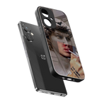 sculpted smoke back phone cover | glass case for oneplus nord ce 3