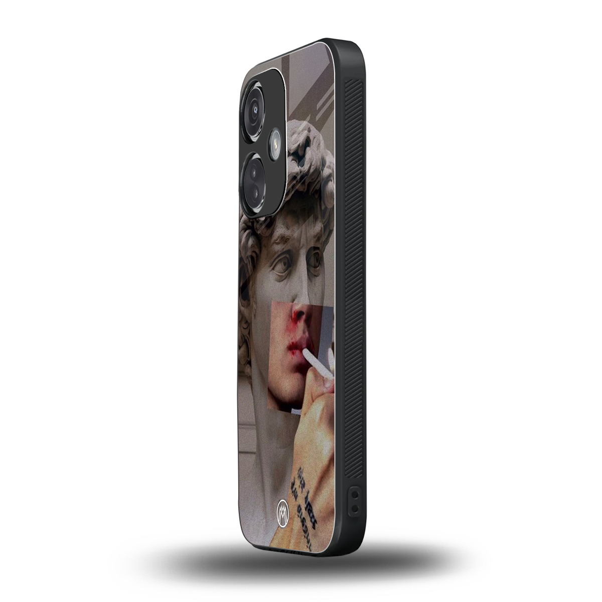 sculpted smoke back phone cover | glass case for oneplus nord ce 3