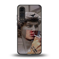 sculpted smoke back phone cover | glass case for oneplus nord ce 4 lite