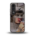 sculpted smoke back phone cover | glass case for oneplus nord ce 4