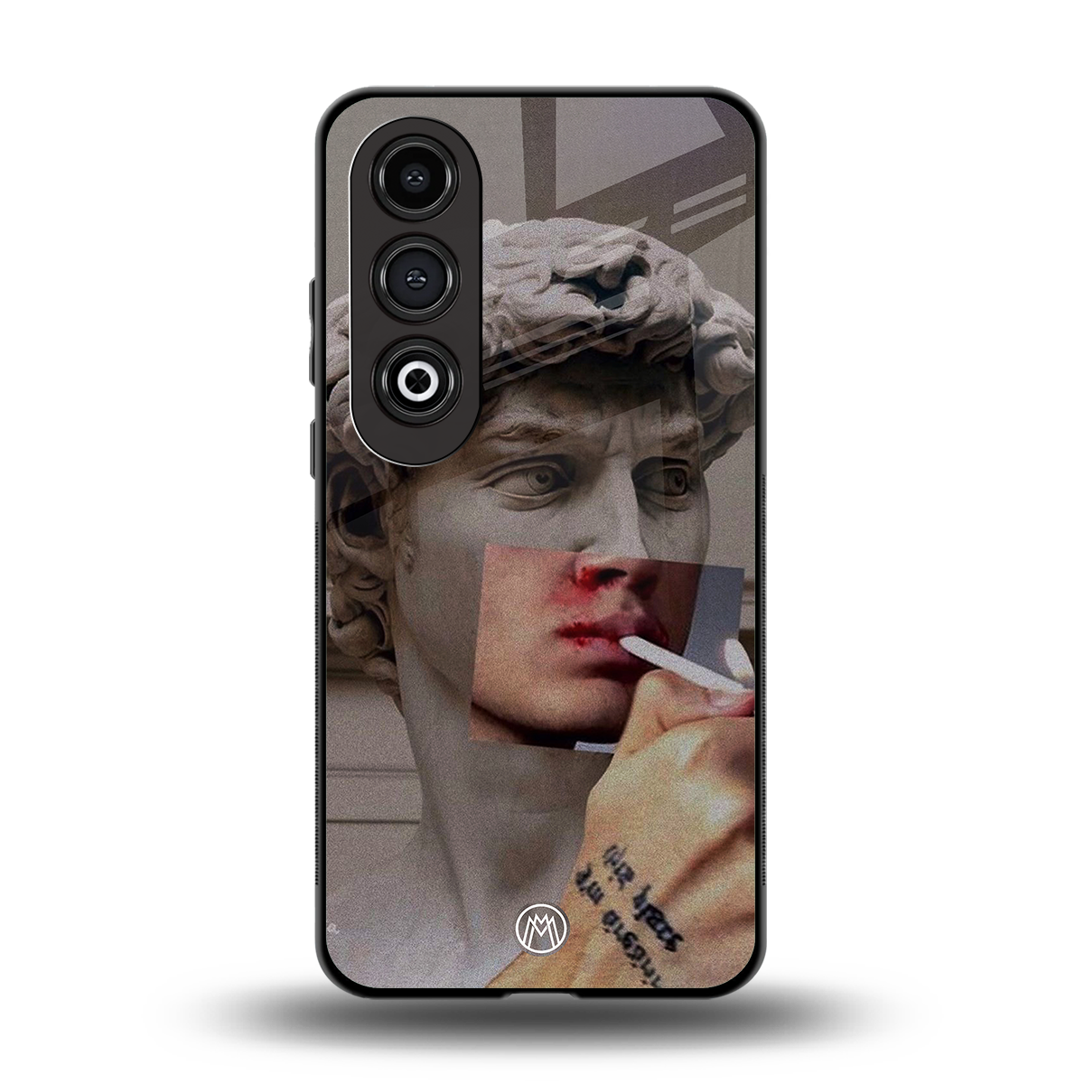 sculpted smoke back phone cover | glass case for oneplus nord ce 4
