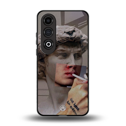 sculpted smoke back phone cover | glass case for oneplus nord ce 4