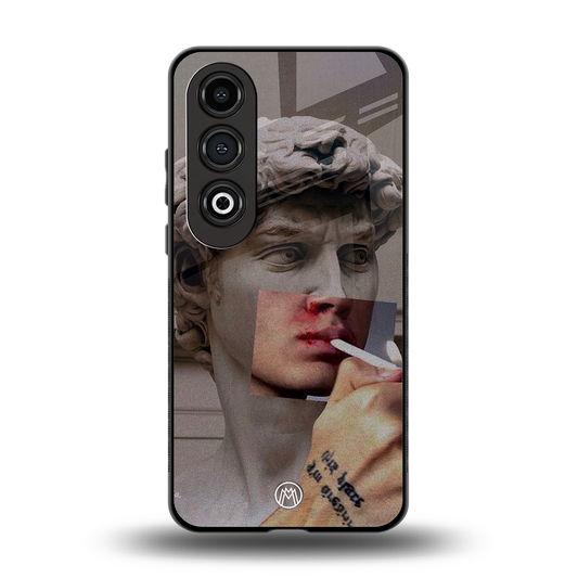 sculpted smoke back phone cover | glass case for oneplus nord ce 4