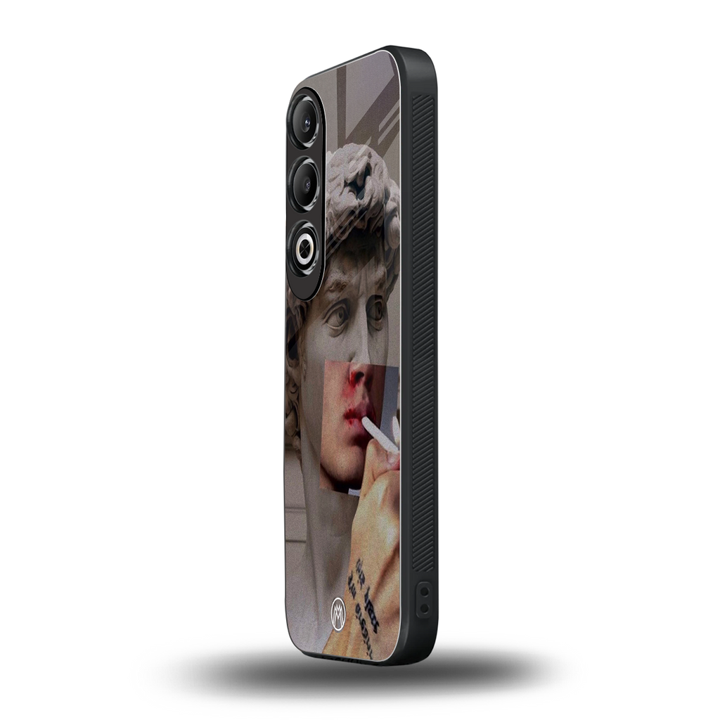 sculpted smoke back phone cover | glass case for oneplus nord ce 4