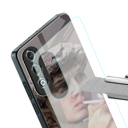 sculpted smoke back phone cover | glass case for oneplus nord ce 4