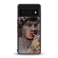 sculpted smoke back phone cover | glass case for google pixel 6 pro