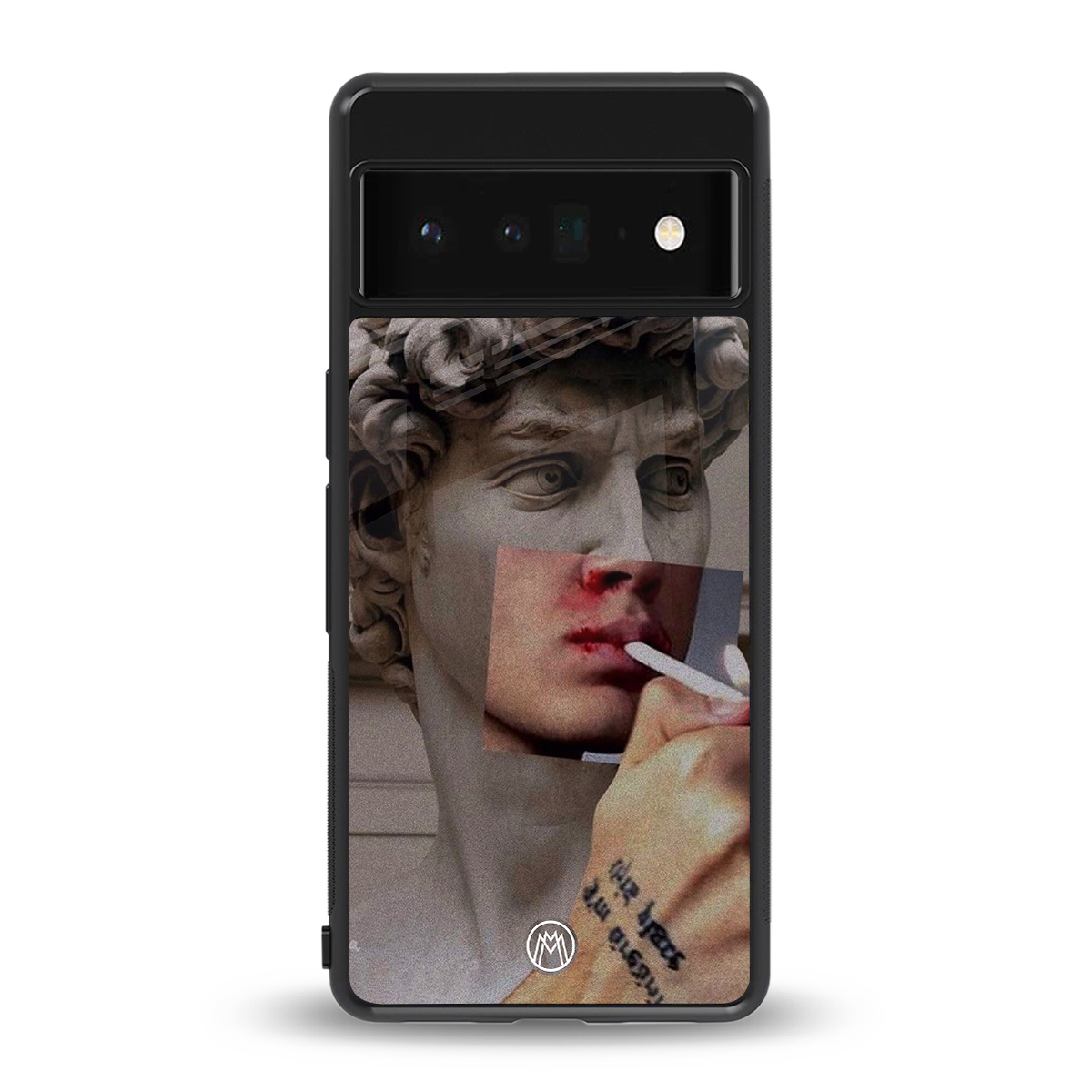 sculpted smoke back phone cover | glass case for google pixel 6 pro