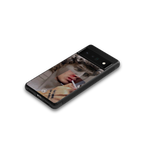 sculpted smoke back phone cover | glass case for google pixel 6 pro