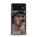 sculpted smoke back phone cover | glass case for google pixel 6