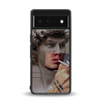 sculpted smoke back phone cover | glass case for google pixel 6