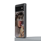sculpted smoke back phone cover | glass case for google pixel 6