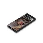 sculpted smoke back phone cover | glass case for google pixel 7 pro