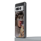sculpted smoke back phone cover | glass case for google pixel 7 pro