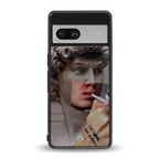 sculpted smoke back phone cover | glass case for Google Pixel 7A