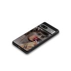 sculpted smoke back phone cover | glass case for Google Pixel 7A