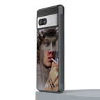sculpted smoke back phone cover | glass case for Google Pixel 7A