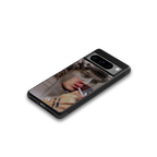 sculpted smoke back phone cover | glass case for google pixel 8 pro