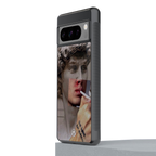 sculpted smoke back phone cover | glass case for google pixel 8 pro