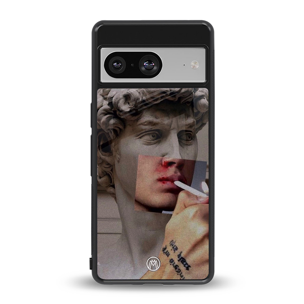 sculpted smoke back phone cover | glass case for Google Pixel 8