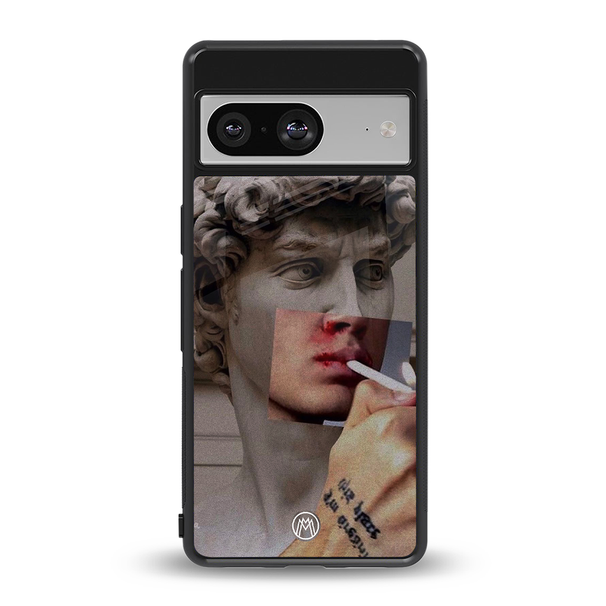 sculpted smoke back phone cover | glass case for Google Pixel 8
