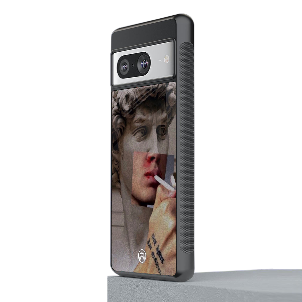 sculpted smoke back phone cover | glass case for Google Pixel 8