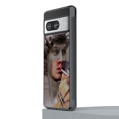 sculpted smoke back phone cover | glass case for Google Pixel 8
