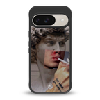 sculpted smoke back phone cover | glass case for google pixel 9