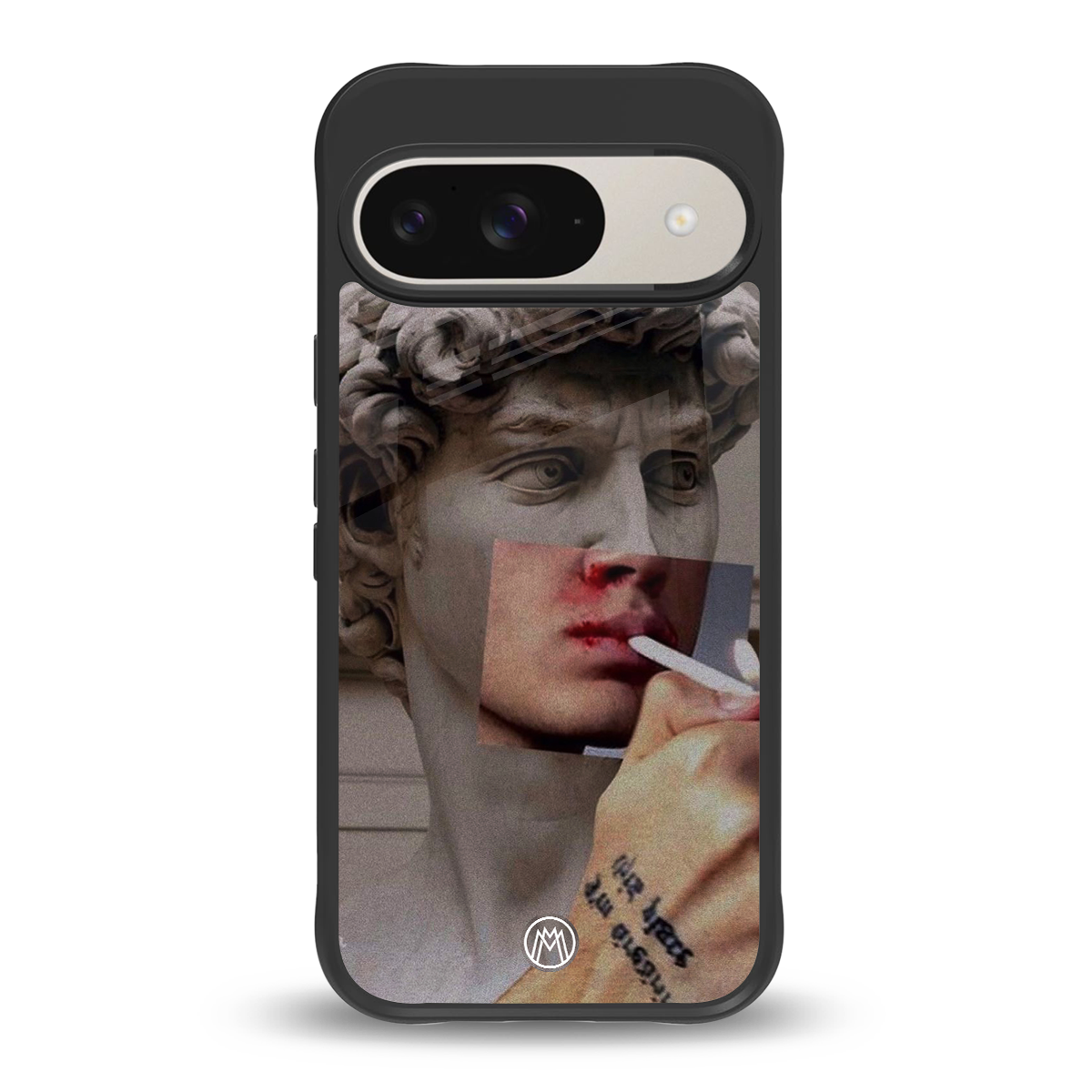 sculpted smoke back phone cover | glass case for google pixel 9