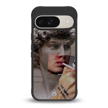 sculpted smoke back phone cover | glass case for google pixel 9