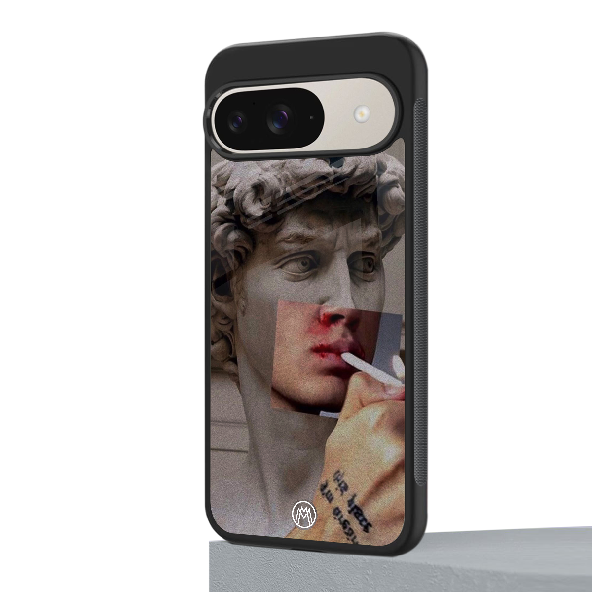 sculpted smoke back phone cover | glass case for google pixel 9