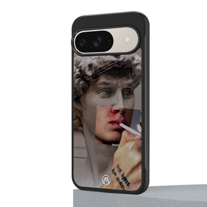 sculpted smoke back phone cover | glass case for google pixel 9