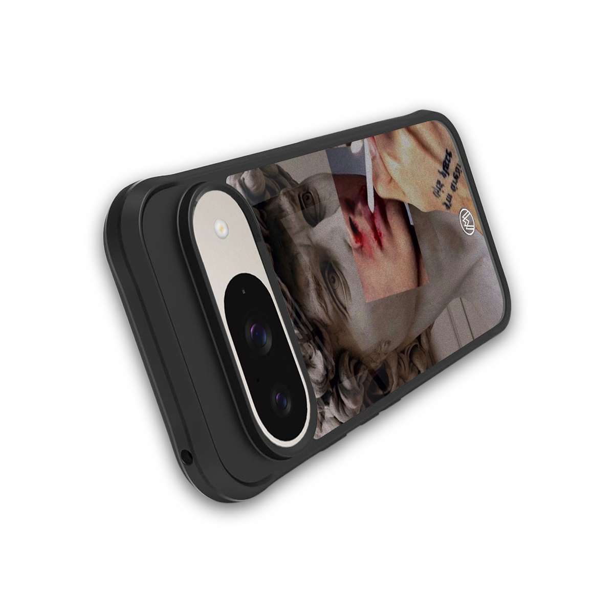 sculpted smoke back phone cover | glass case for google pixel 9