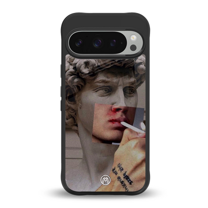 sculpted smoke back phone cover | glass case for google pixel 9 pro