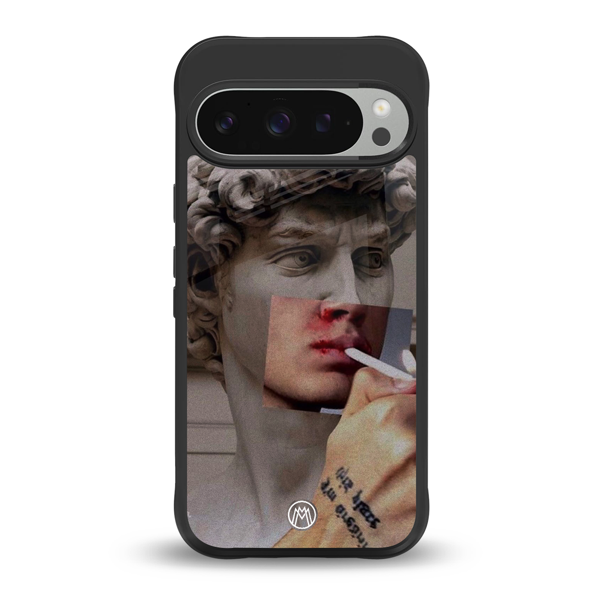 sculpted smoke back phone cover | glass case for google pixel 9 pro xl
