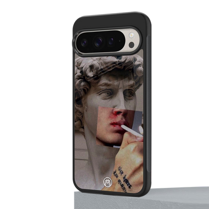 sculpted smoke back phone cover | glass case for google pixel 9 pro