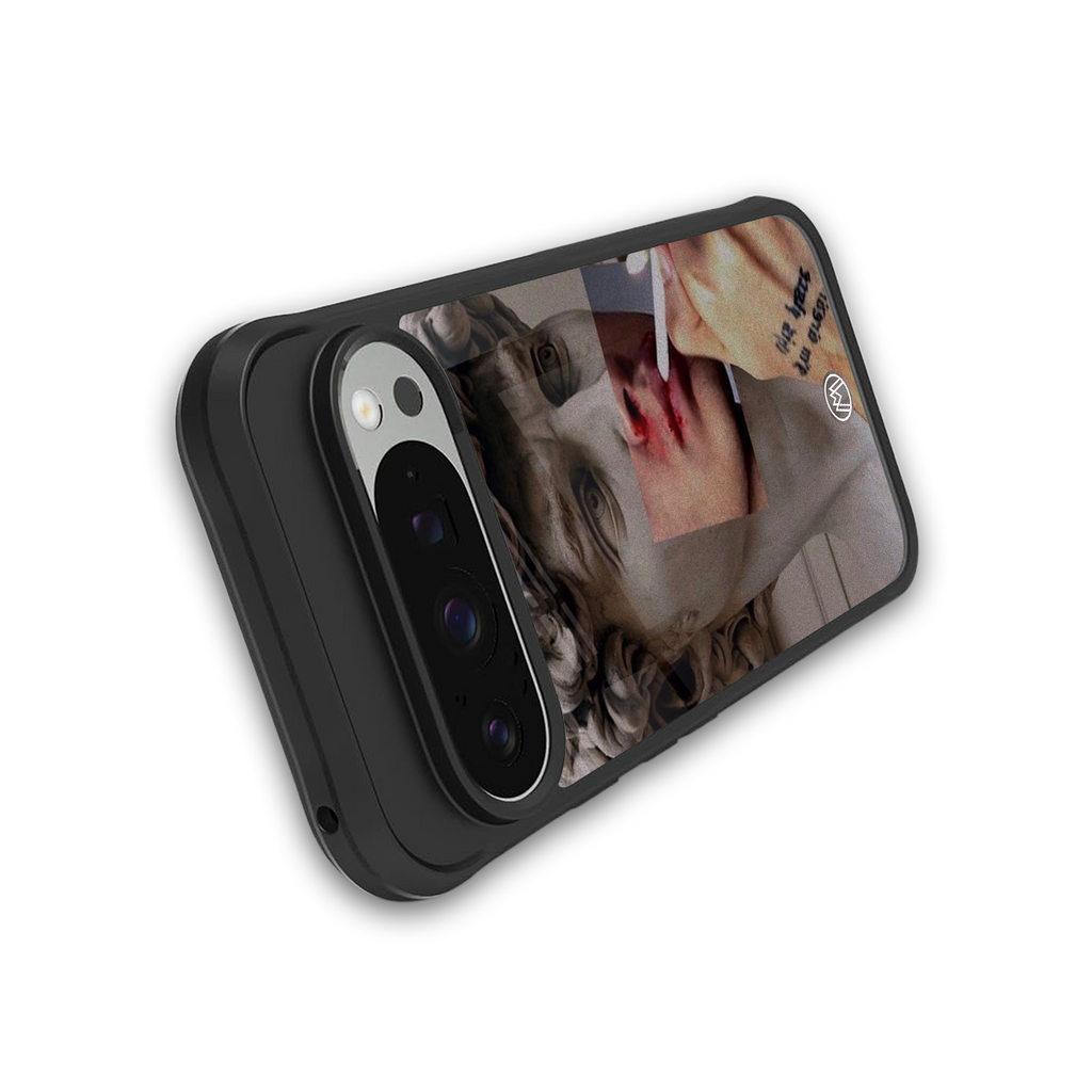 sculpted smoke back phone cover | glass case for google pixel 9 pro