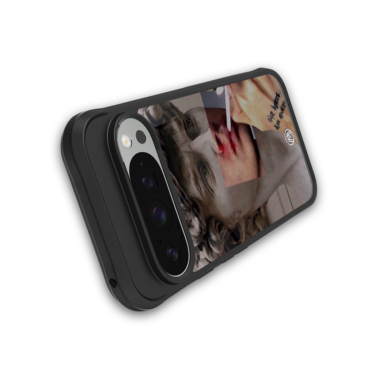 sculpted smoke back phone cover | glass case for google pixel 9 pro