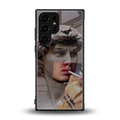 sculpted smoke back phone cover | glass case for samsung galaxy s23 ultra