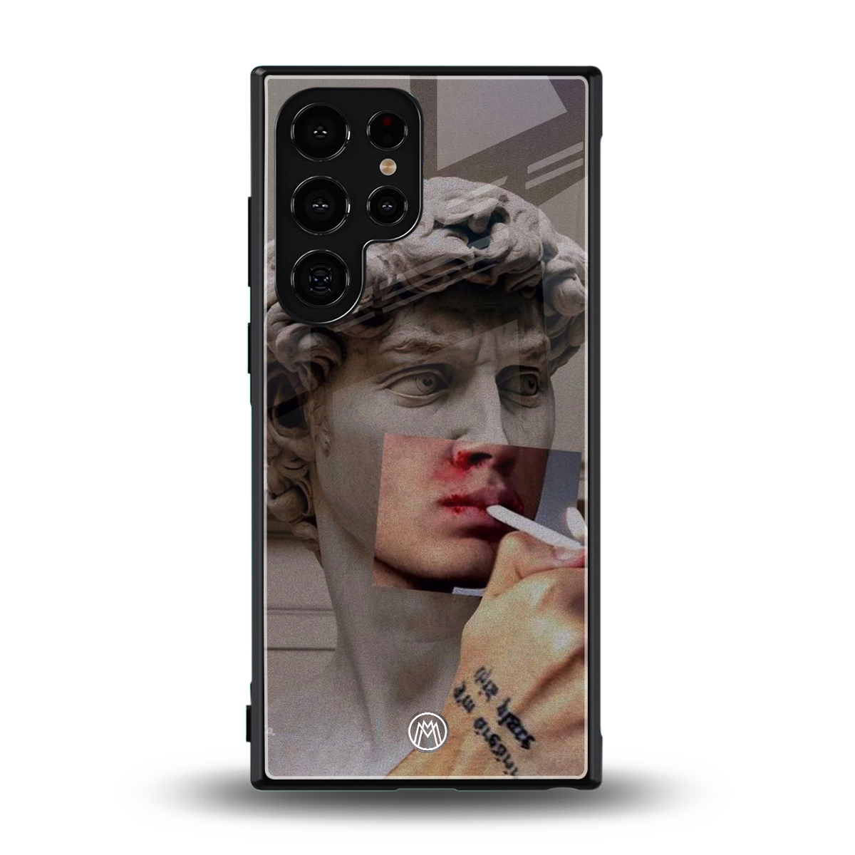 sculpted smoke back phone cover | glass case for samsung galaxy s23 ultra